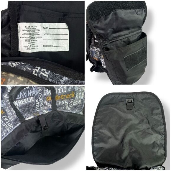 L.L. Bean Messenger Shoulder Flap Crossbody Bag Graffiti Skateboard Surfer Surf - Picture 12 of 16